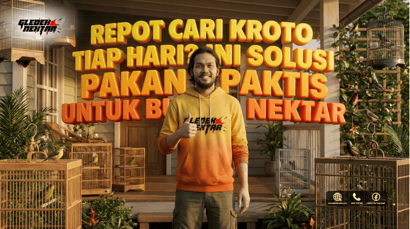 Repot Cari Kroto Tiap Hari? Ini Solusi Pakan Praktis untuk Burung Nektar